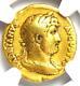 Roman Hadrian Gold Av Aureus Coin 117-138 Ad Certified Ngc Fine