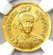 Roman Honorius Av Solidus Gold Coin 393-423 Ad Certified Ngc Au