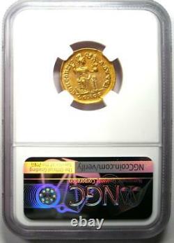 Roman Honorius AV Solidus Gold Coin 393-423 AD Certified NGC AU