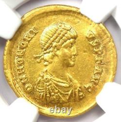 Roman Honorius AV Solidus Gold Coin 393-423 AD Certified NGC Choice XF (EF)