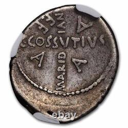 Roman Imperatorial AR Denarius Julius Caesar (44 BC) Ch Fine NGC SKU#257681