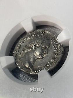 Roman Imperial Coin, Domitian, AR Deanrius (3.49g), NGC XF, 3/5 4/5