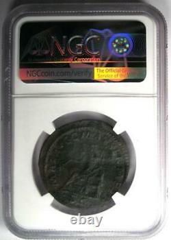 Roman Julia Domna AE Sestertius Copper Coin 193-217 AD Certified NGC AU