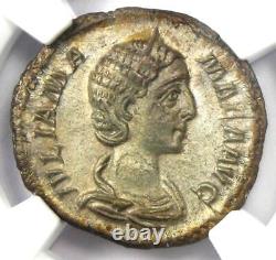 Roman Julia Mamaea AR Denarius Silver Coin 222-235 AD Certified NGC AU