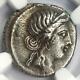 Roman Julius Caesar Ar Denarius Silver Coin 48 Bc With Venus, Aeaneas Ngc Vf