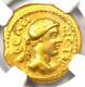 Roman Julius Caesar Gold Av Aureus Coin (45 Bc, L. Plancus) Certified Ngc Vf