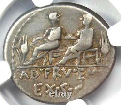 Roman L. Calp Piso Caesoninus AR Denarius Silver Coin 100 BC Certified NGC VF
