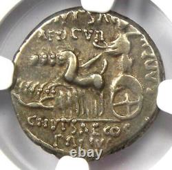 Roman M. Aem. Scaurus AR Denarius Camel Coin 58 BC Certified NGC Choice VF