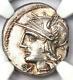 Roman M. Baebius Qf. Tampilus Ar Denarius Coin 137 Bc Certified Ngc Au
