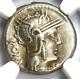 Roman M. Cae. Metellus Ar Denarius Silver Coin 127 Bc Certified Ngc Choice Vf