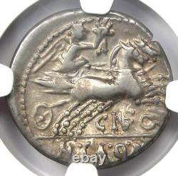 Roman M. Calidius Q. Metellus AR Denarius Coin 117 BC Certified NGC VF