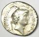 Roman Marc Antony Ar Denarius Coin Ahenobarbus 40 Bc. Ngc Vf (photo Certificate)