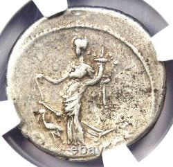 Roman Marc Antony AR Denarius Silver Coin 41 BC Certified NGC VF (Very Fine)
