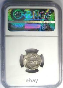 Roman Marc Antony AR Denarius Silver Galley Coin 30 BC NGC VF (Very Fine)