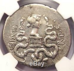 Roman Marc Antony and Octavia AR Cistophorus Coin 39 BC. Certified NGC Choice VF