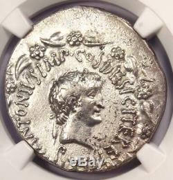 Roman Marc Antony and Octavia AR Cistophorus Coin 39 BC. Certified NGC XF