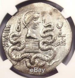 Roman Marc Antony and Octavia AR Cistophorus Coin 39 BC. Certified NGC XF
