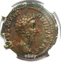 Roman Marcus Aurelius AE As Copper Coin 161-180 AD Certified NGC Choice VF