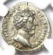 Roman Marcus Aurelius Ar Denarius Coin 161-180 Ad Certified Ngc Xf (ef)