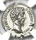 Roman Marcus Aurelius Ar Denarius Silver Coin 161-180 Ad Certified Ngc Au