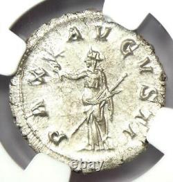 Roman Maximinus I AR Denarius Coin 235-238 AD NGC MS (UNC) Condition