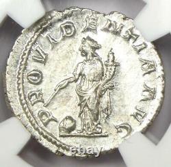 Roman Maximinus I AR Denarius Coin 235-238 AD NGC MS (UNC) Condition