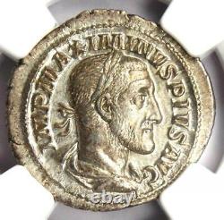 Roman Maximinus I AR Denarius Silver Coin 235-238 AD Certified NGC AU