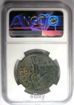 Roman Nerva AE Sestertius Coin 96-98 AD Certified NGC Choice Fine