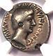 Roman Octavian Augustus Ar Denarius Coin 36 Bc (divus Julius Temple) Ngc Vf