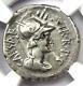 Roman Octavian Augustus Ar Denarius Mars Silver Coin 42 Bc Ngc Choice Vf