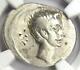 Roman Octavian Augustus Ar Denarius Silver Coin 30 Bc Certified Ngc Vf