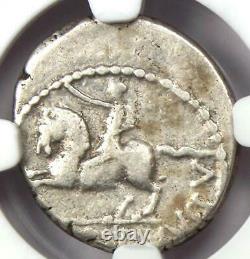 Roman Octavian Augustus AR Denarius Silver Coin 41 BC Certified NGC VF
