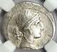 Roman Octavian Augustus Ar Denarius Silver Italian Coin 32 Bc Certified Ngc Vf