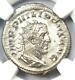 Roman Philip I Ar Double Denarius Coin (244-249 Ad) Certified Ngc Au