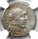 Roman Q. Minucius Rufus Ar Denarius Coin 122 Bc. Certified Ngc Choice Vf