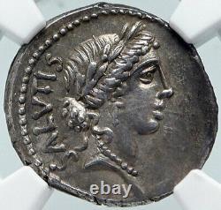 Roman Repbulic 49BC FIRST ROME DOCTOR Ancient Silver Coin SALUS NGC i86047