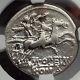 Roman Republic 131bc Rome Apollo Chariot Genuine Ancient Silver Coin Ngc I59855