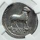 Roman Republic 76bc Rome Ancient Silver Coin Mars Aries Zodiac Ram Ngc I78638