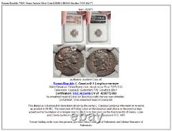 Roman Republic 78BC Rome Ancient Silver Coin LIBER LIBERA Bacchus NGC i62471