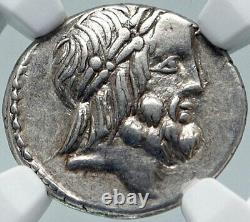 Roman Republic 78BC Silver Ancient Coin of Rome w JUPITER TEMPLE NGC CERT i85681