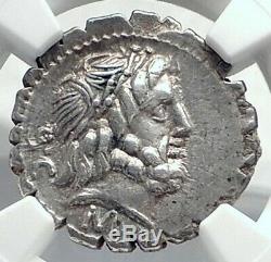 Roman Republic 83BC Ancient Silver Coin MARIUS Supporter vs Sulla NGC i77280