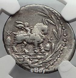 Roman Republic 85BC Vejovis Genius Goat Amaltheia Ancient Silver Coin NGC i59952