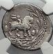 Roman Republic 85bc Vejovis Genius Goat Amaltheia Ancient Silver Coin Ngc I59952