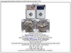 Roman Republic 86BC Sulla Time OPTIMATES vs POPULARES Silver Coin NGC i87716