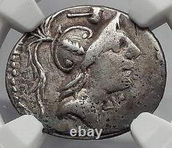 Roman Republic 96BC Mars Mallet Hero Ancient Silver Coin of Rome NGC i59941