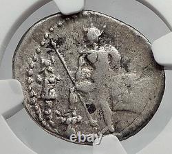 Roman Republic 96BC Mars Mallet Hero Ancient Silver Coin of Rome NGC i59941