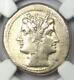 Roman Republic Ar Quadrigatus Dioscuri Janiform Silver Coin 225 Bc Ngc Choice Vf