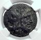 Roman Republic As 86bc Authentic Ancient Rome Coin Janus Galley Ship Ngc I81371