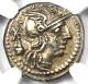 Roman Republic C. Cassius Ar Denarius Silver Coin 126 Bc Certified Ngc Au