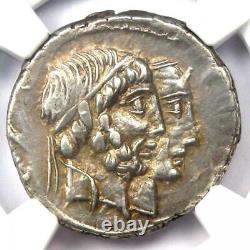 Roman Republic C. Censorinus AR Denarius Coin 88 BC Certified NGC XF (EF)